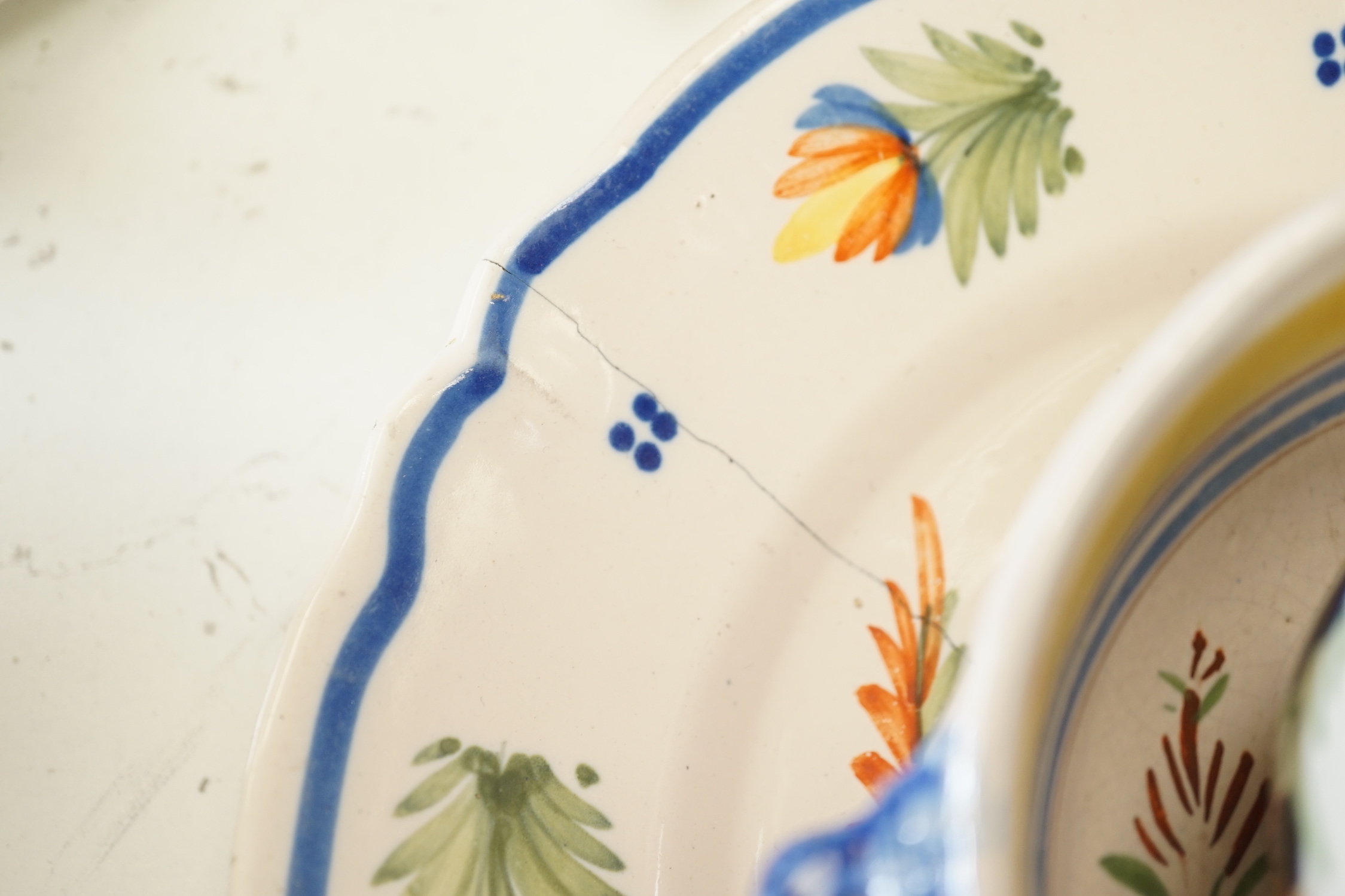 Assorted items of Quimper pottery (11)